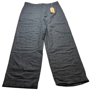 10-74 BARENA Men's Trancia Da Lio Pants Pin Stripe Grey Size 50